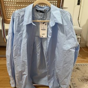 Zara Light Blue Oxford Shirt *never been worn*